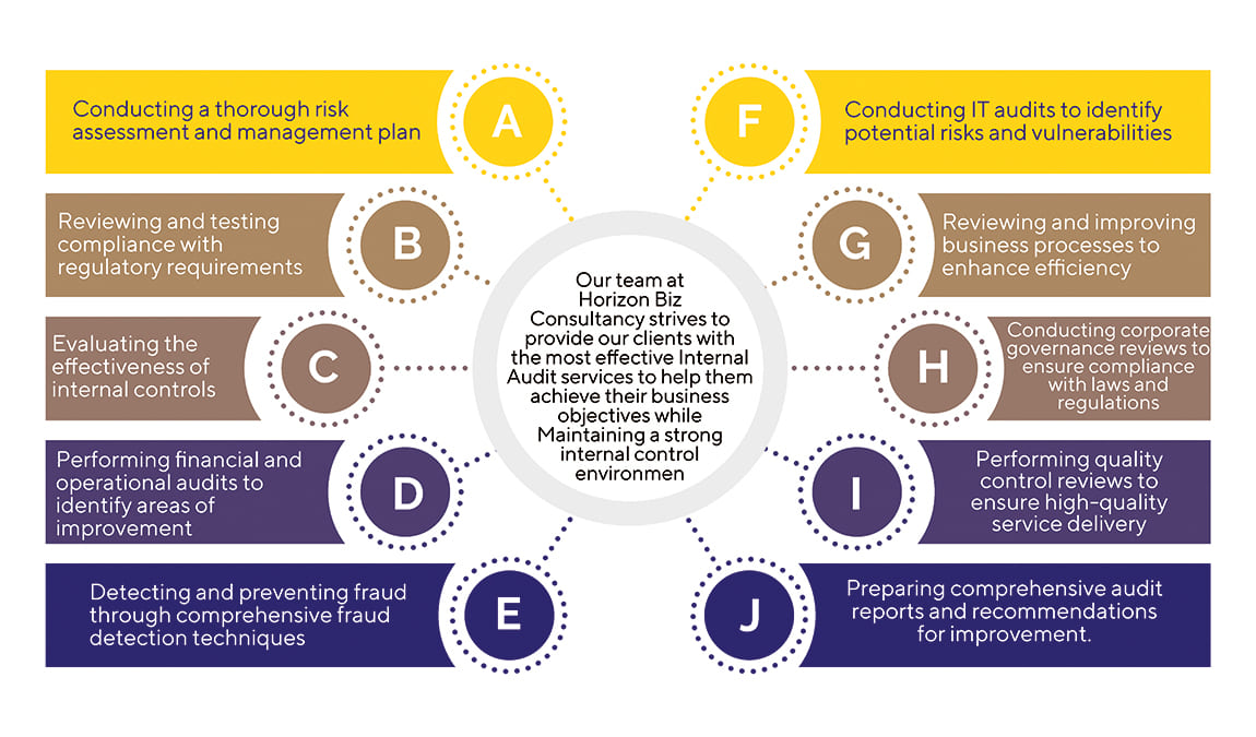 Graphical representation of image is internal audit services