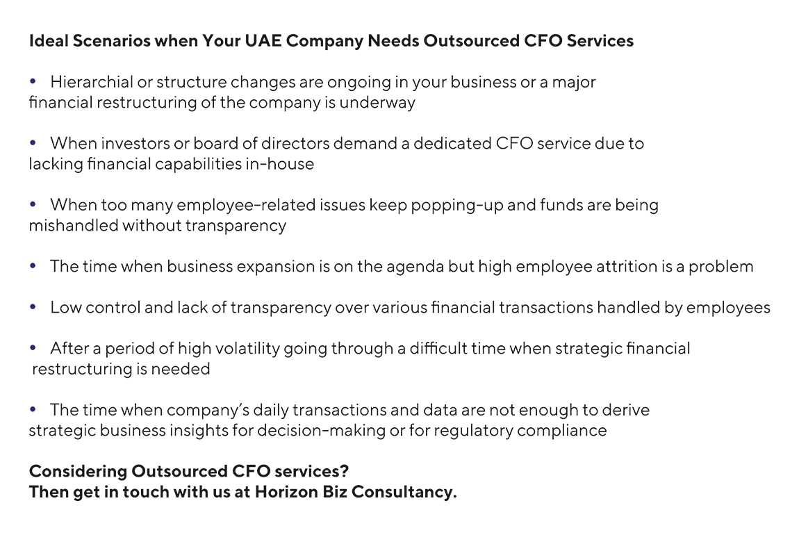 Graphical representation of image is outsourced cfo services