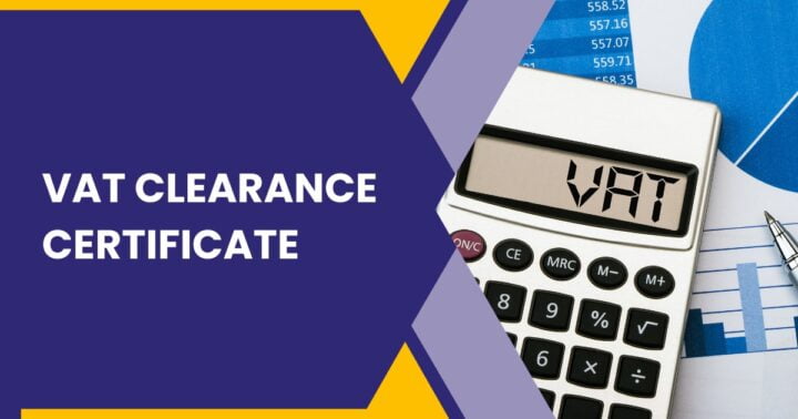 An image depicting a VAT Clearance Certificate