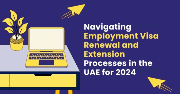 this graphical image is representing about 'Employment visa Renewal'